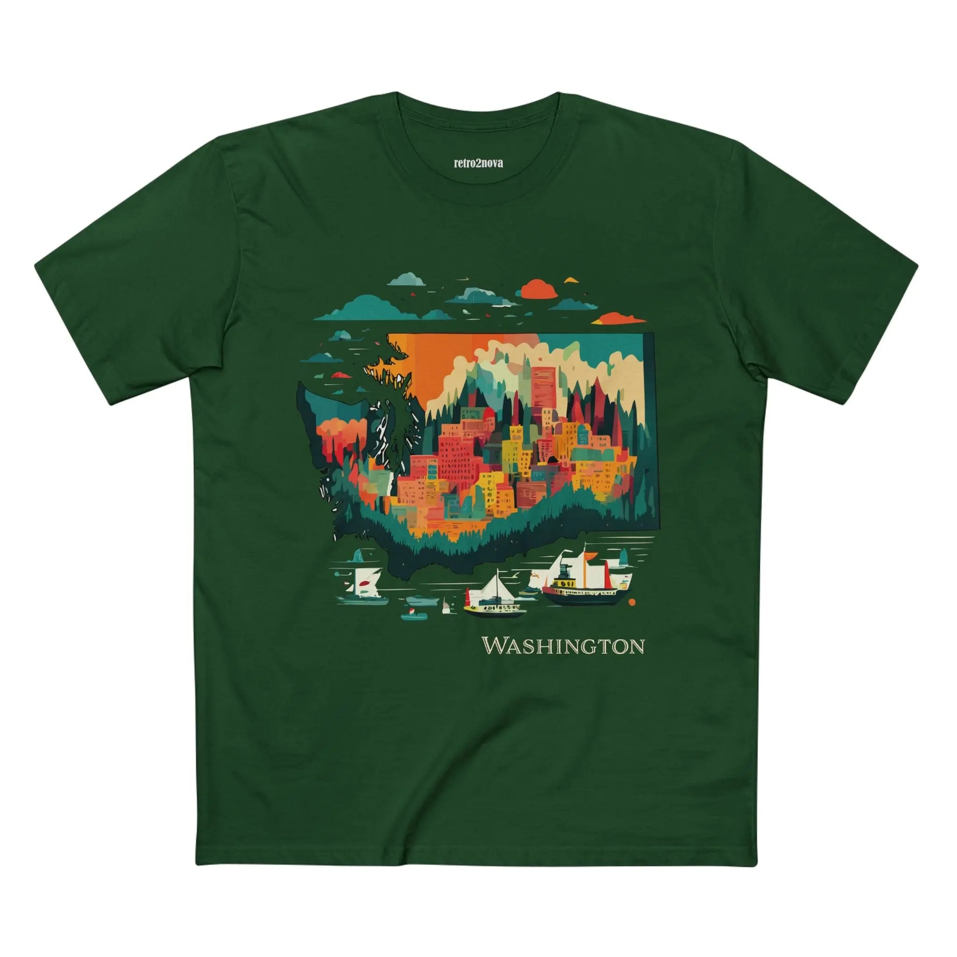 US State Shirts, Washington Shirt - retro2nova