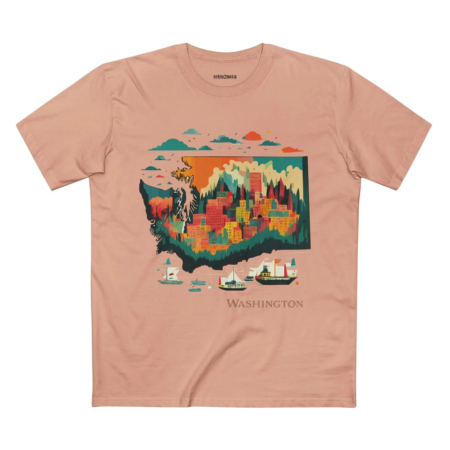 US State Shirts, Washington Shirt - retro2nova