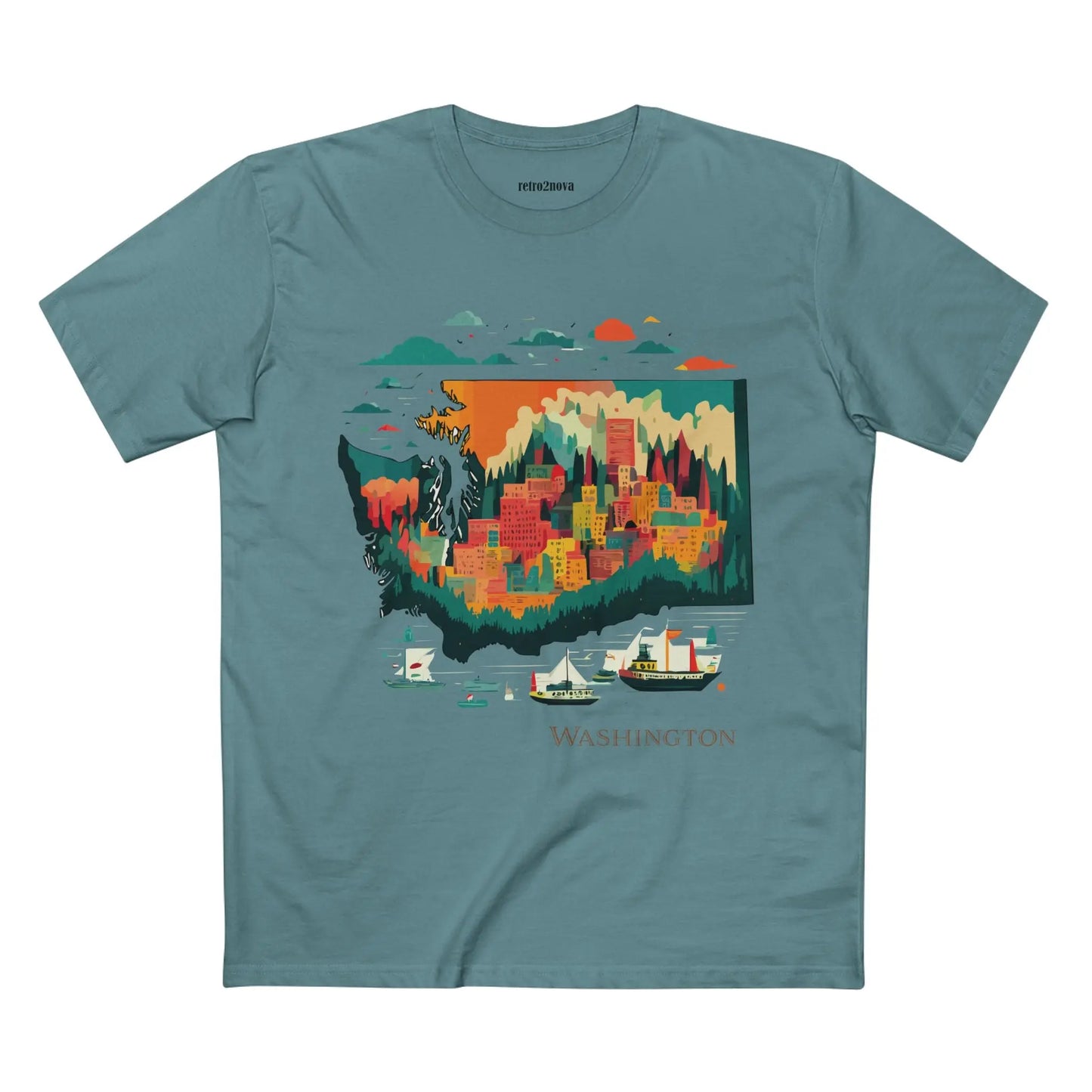 US State Shirts, Washington Shirt - retro2nova