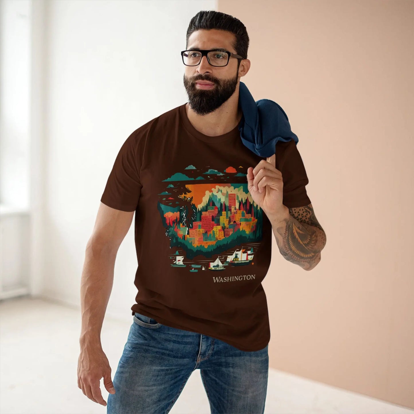 US State Shirts, Washington Shirt - retro2nova
