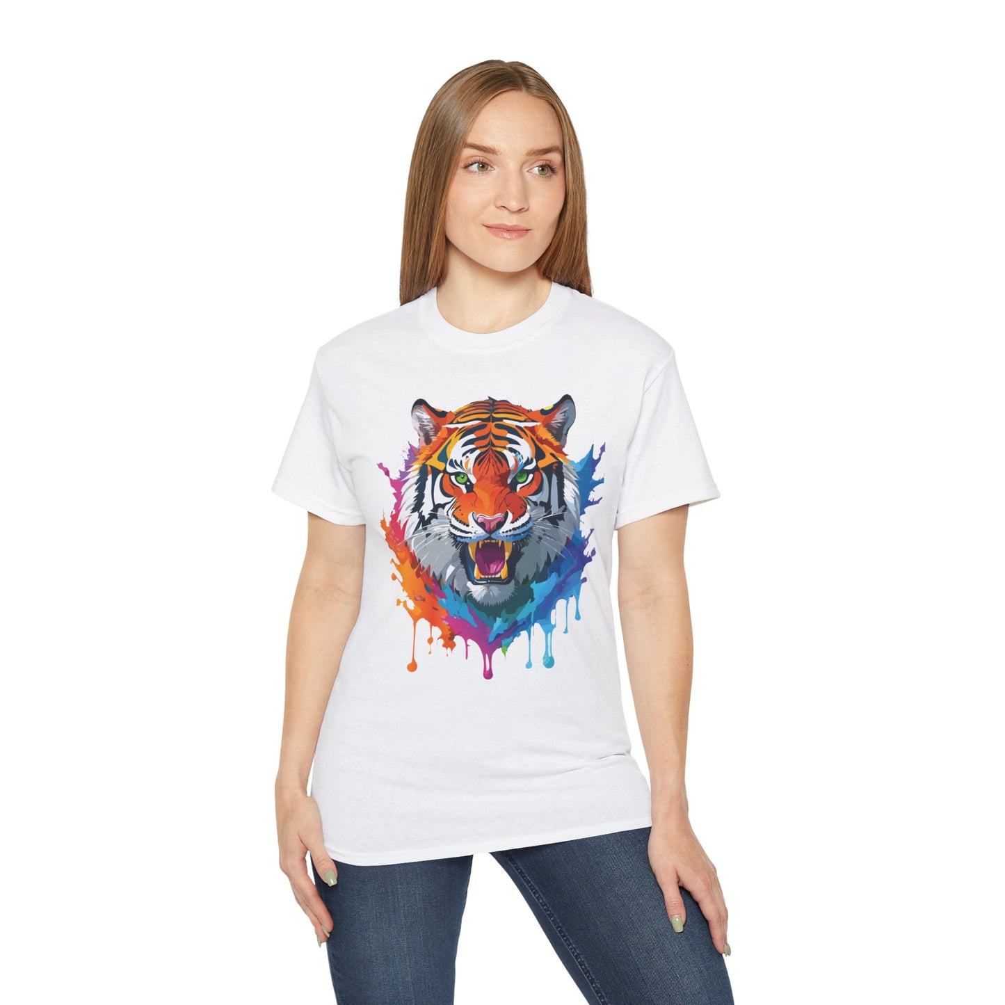 Animal Shirt, Tee Shirt with Tiger, Tiger Shirt