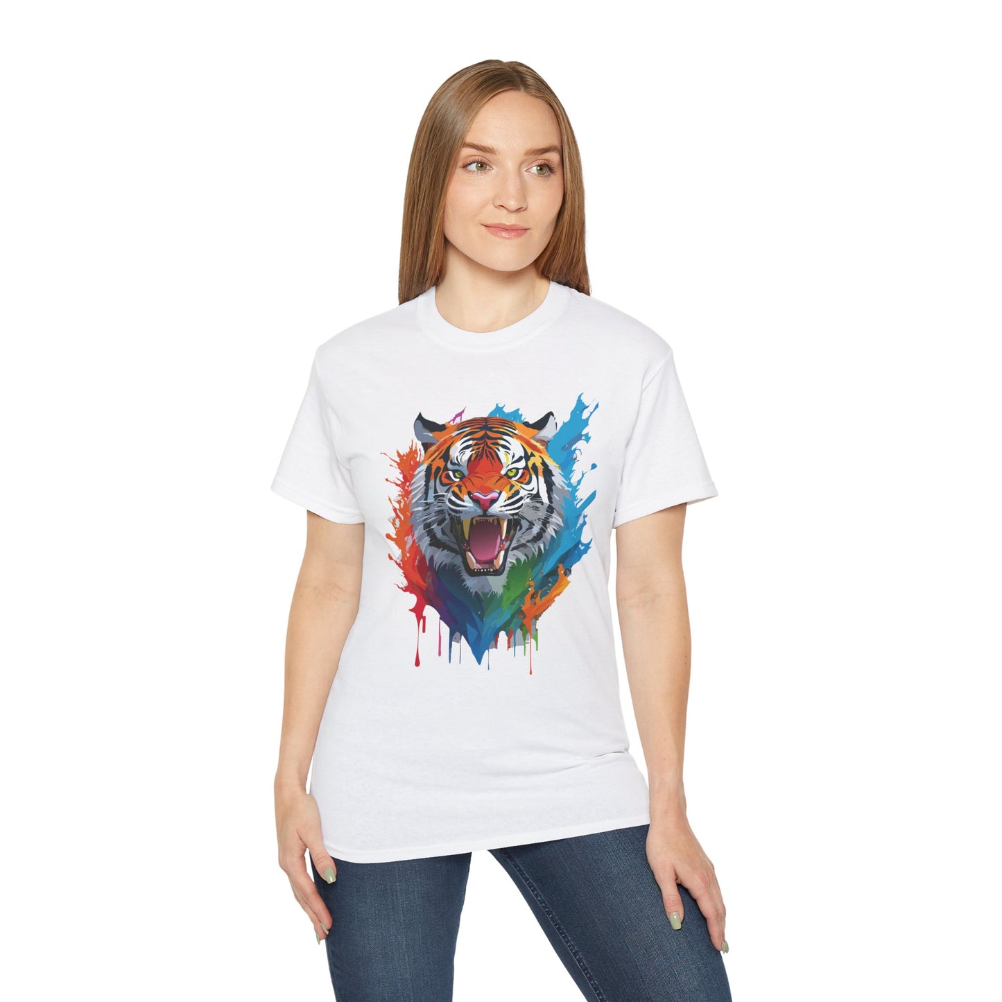 Animal Shirt, Tee Shirt with Tiger, Tiger Shirt