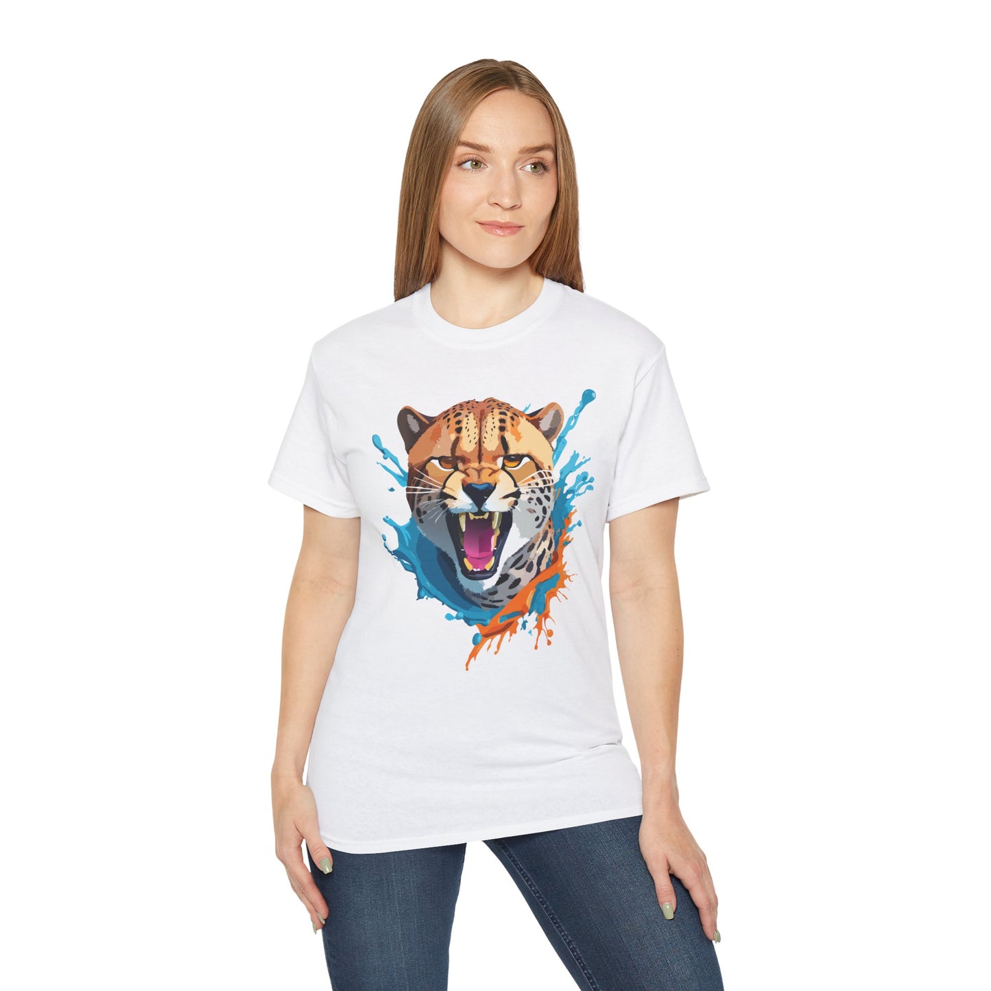 Animal Shirt, Tee Shirt with Cheetah, Cheetah Shirt