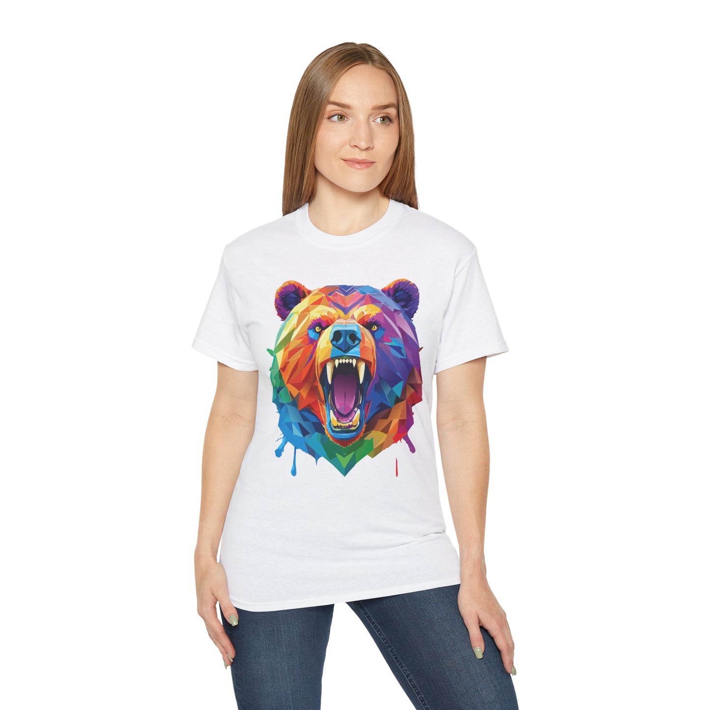 Animal Shirt, Tee Shirt with Bear, Bear Shirt